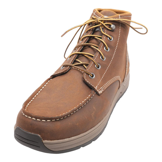 Lightweight 4" Brown Leather Chukka Boots