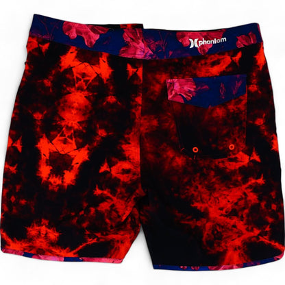 Red Tie Dye Swim Shorts