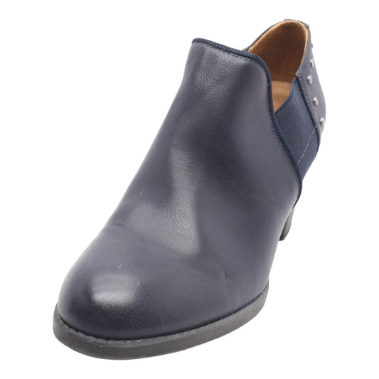 Tristin Navy Ankle Boots
