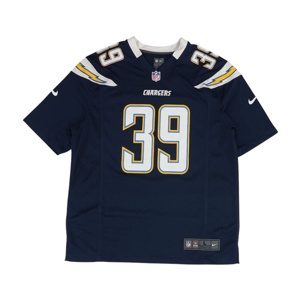 Navy Danny Woodhead #39 Los Angeles Chargers Solid Short Sleeve