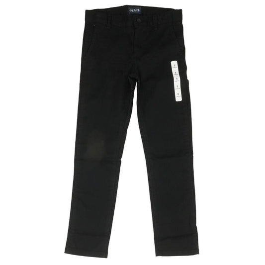 Black Solid Chino Pants