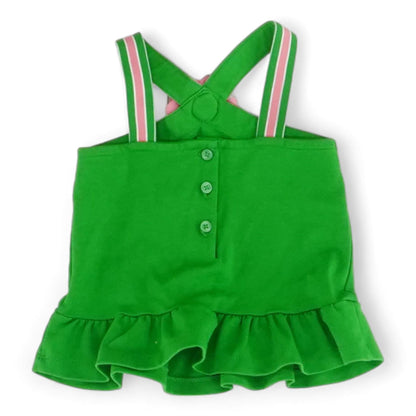 Green Solid Sleeveless Blouse
