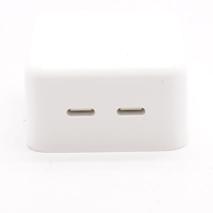 White 35W Dual USB-C Port Compact Power Adapter