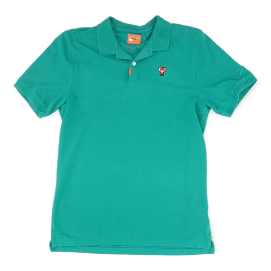 Green Solid Short Sleeve Polo