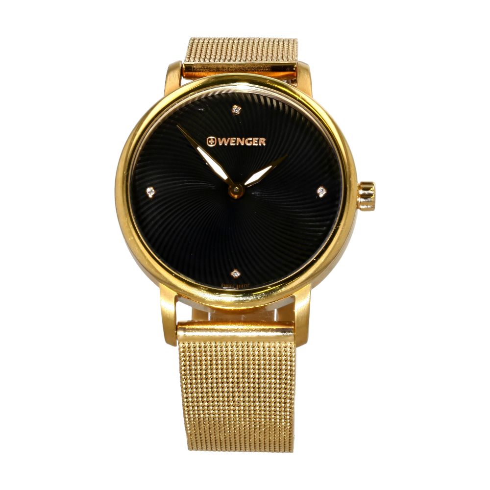 Women's Gold Tone Urban Donnissima Mesh Band Stainless Steel Watch