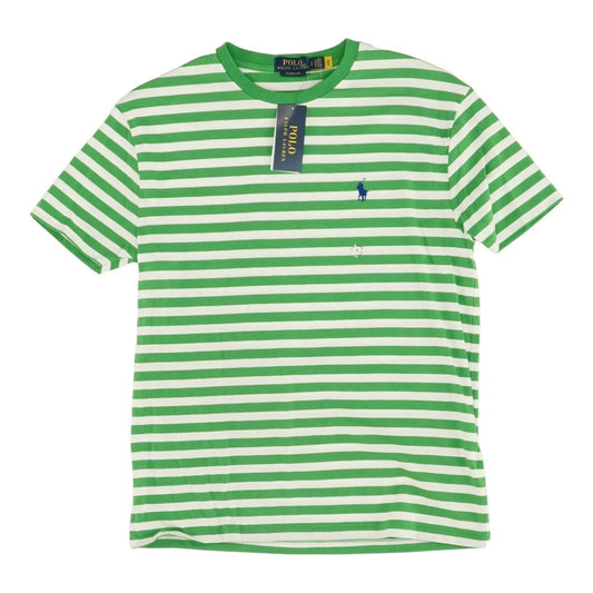 Green Striped Crewneck T-Shirt