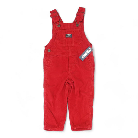 Red Solid Overalls
