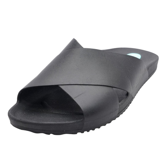 Black Casual Slide Sandals