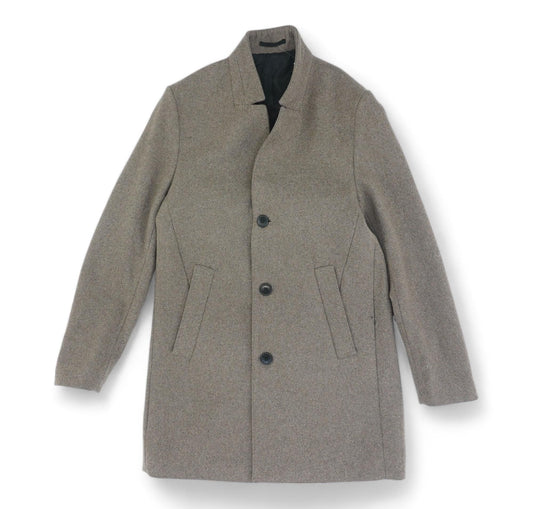 Tan Solid Topcoat Coat