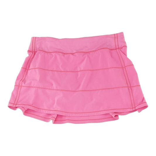 Pink Solid Active Skirt