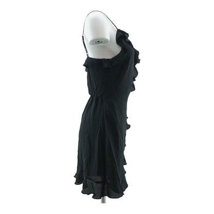 Black Solid Mini Dress