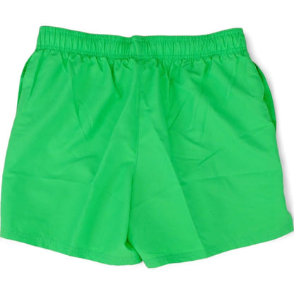 Neon Green Solid Swim Shorts