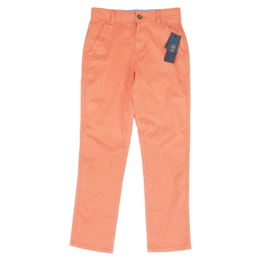 Peach Solid Chino Pants