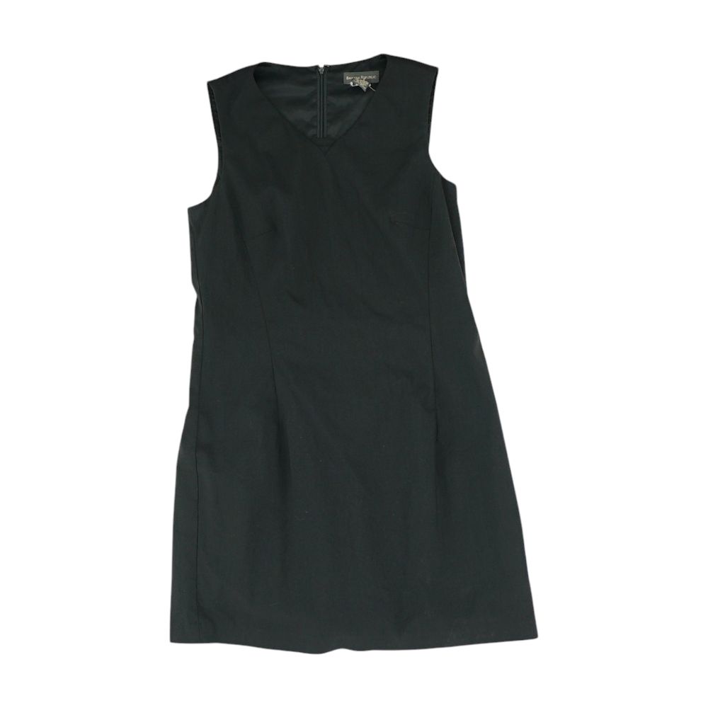 Black Solid Mini Dress