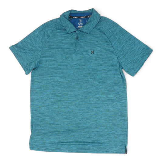 Teal Solid Short Sleeve Polo