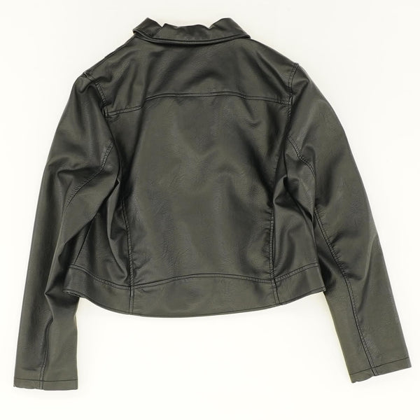 Black Faux Leather Jacket Unclaimed Baggage