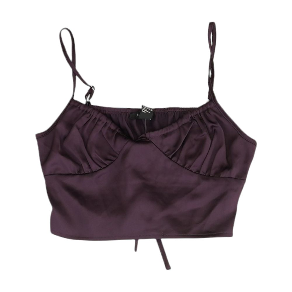 Purple Solid Sleeveless Blouse – Unclaimed Baggage
