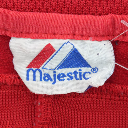 Vintage 2007 Red Embroidered Detail Active Pullover Pullover