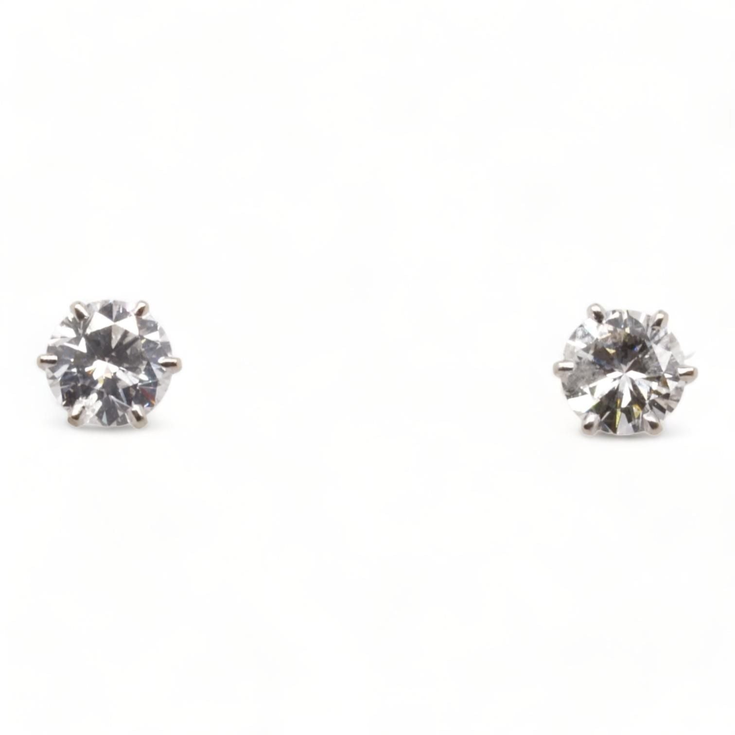 Used diamond stud earrings Clearance