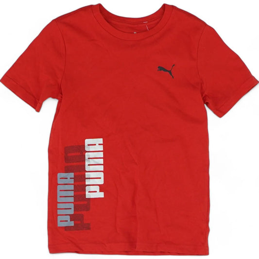 Red Solid Crewneck T-Shirt