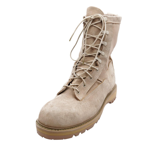 Beige Leather Work/hiking Boots