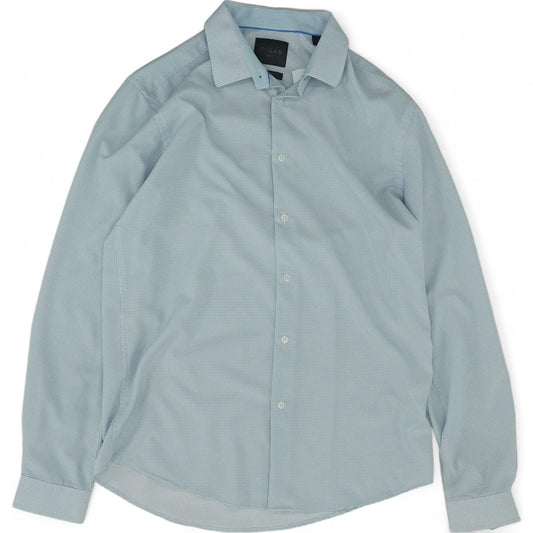 Blue Misc Long Sleeve Button Down