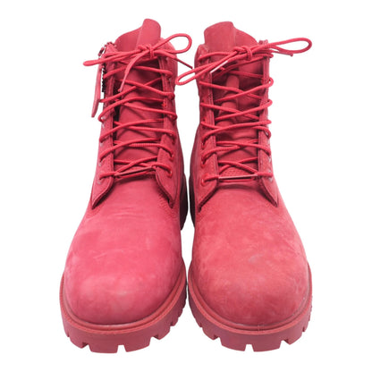 Premium 6" Red Leather Chukka Boots