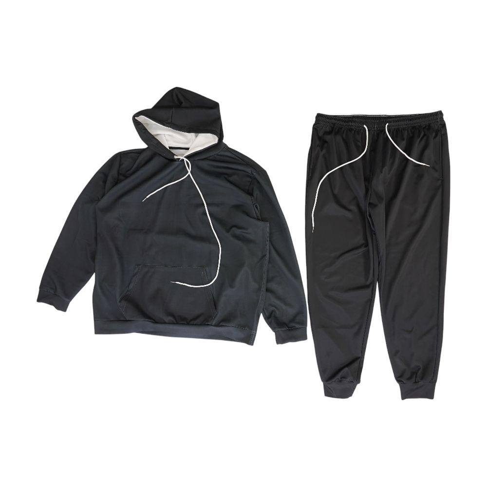 Black Hoodie And Pants Matching Set