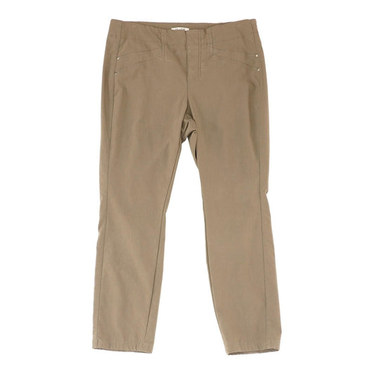 Brown Solid Chino Pants