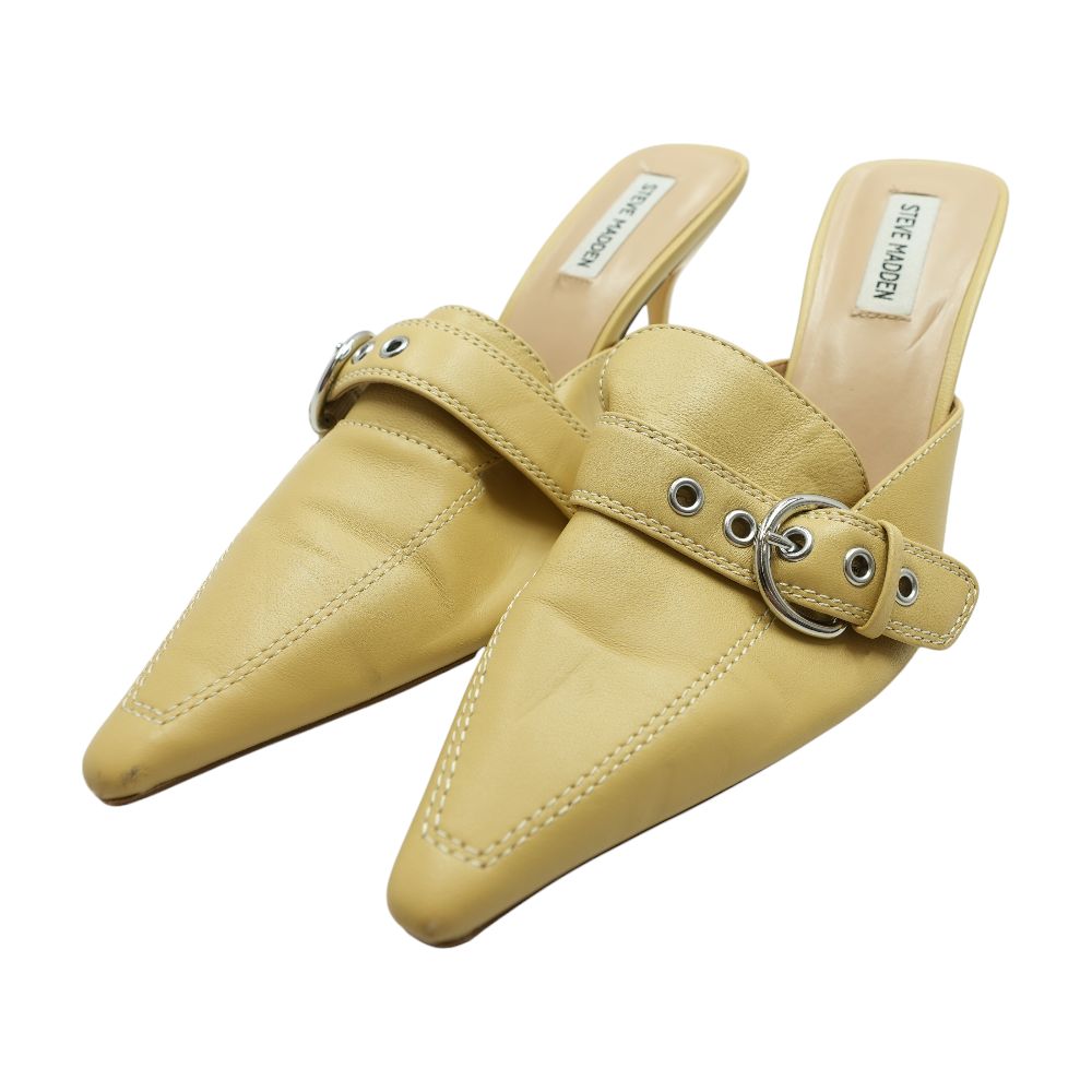 Opex Beige Leather Mule