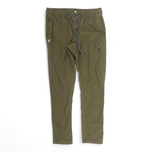 Olive Solid Active Pants