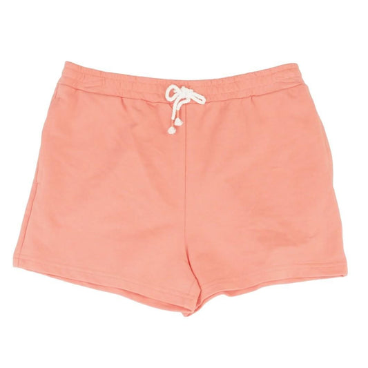 Peach Solid Active Shorts