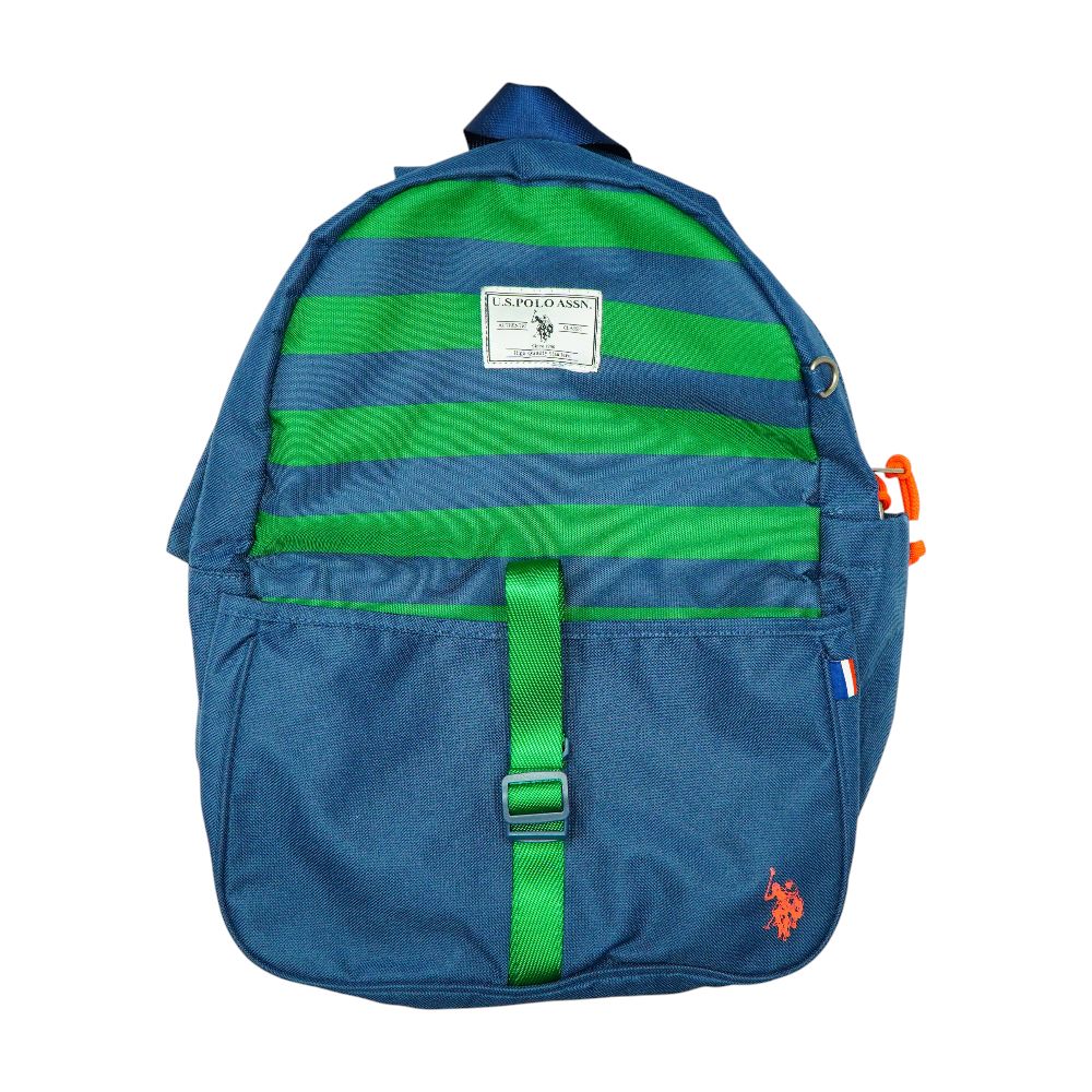 Backpack - navy striped canvas main image 0