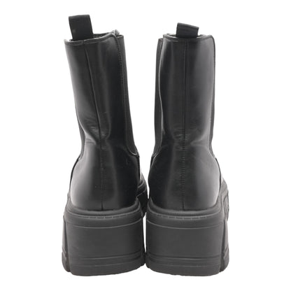 Black Synthetic Chelsea Boots