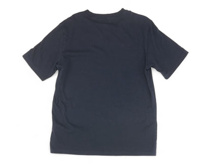 Navy Solid Crewneck T-Shirt
