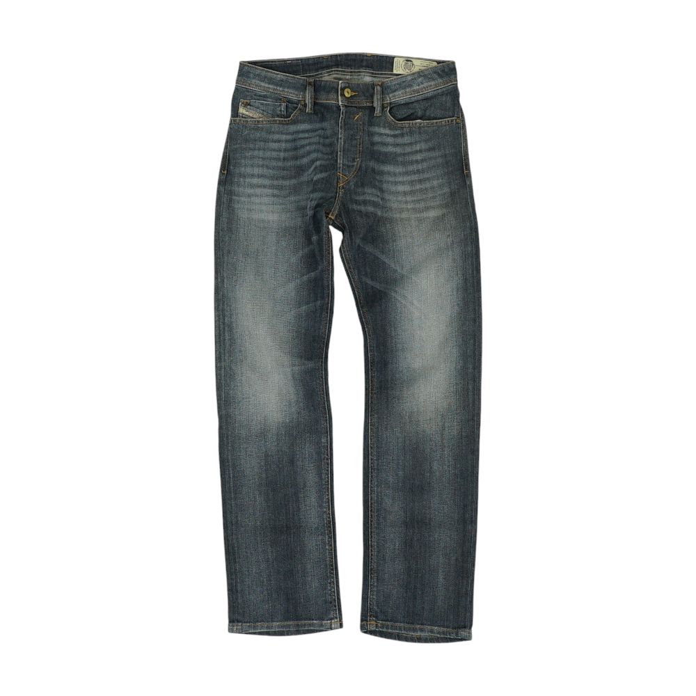 Solid Straight Flared Denim Jeans