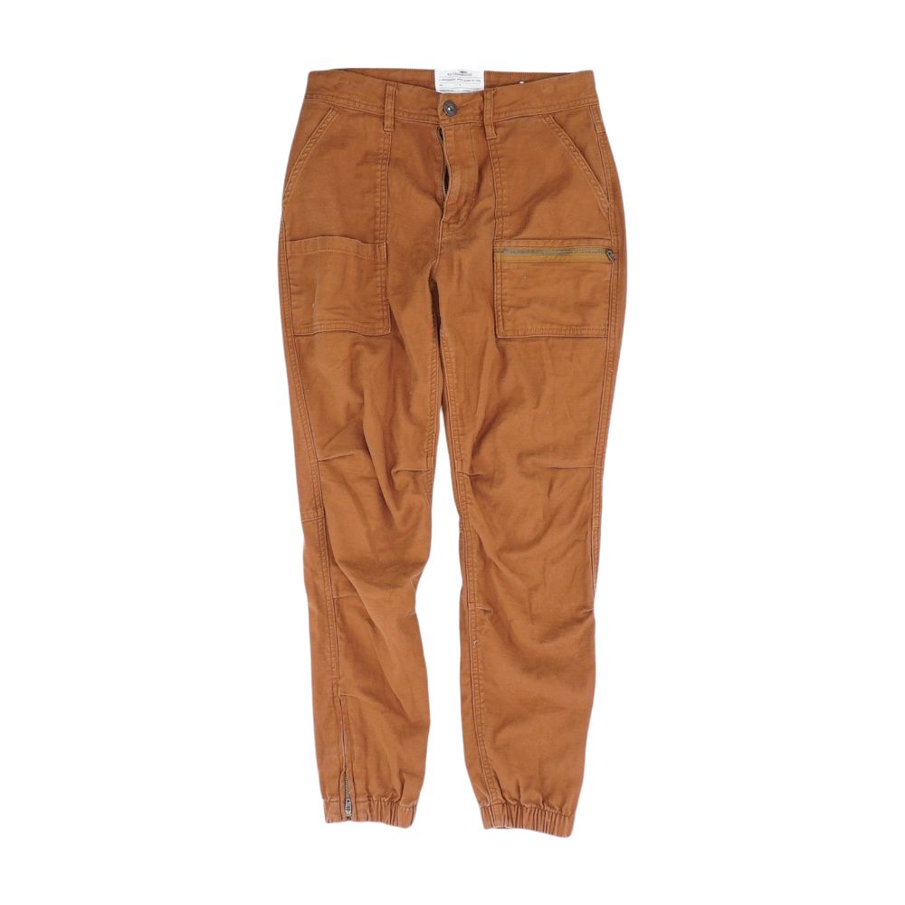 Brown Pull-On Cargo Pants
