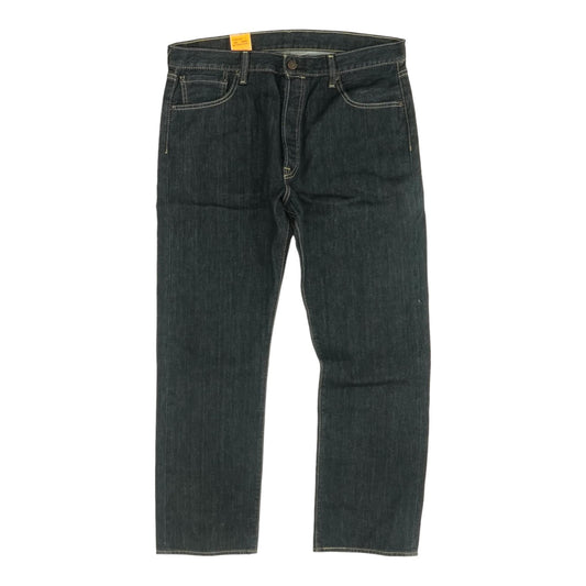 501 Navy Solid Straight Jeans