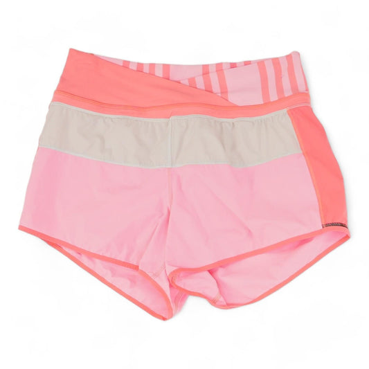 Pink Color Block Active Shorts