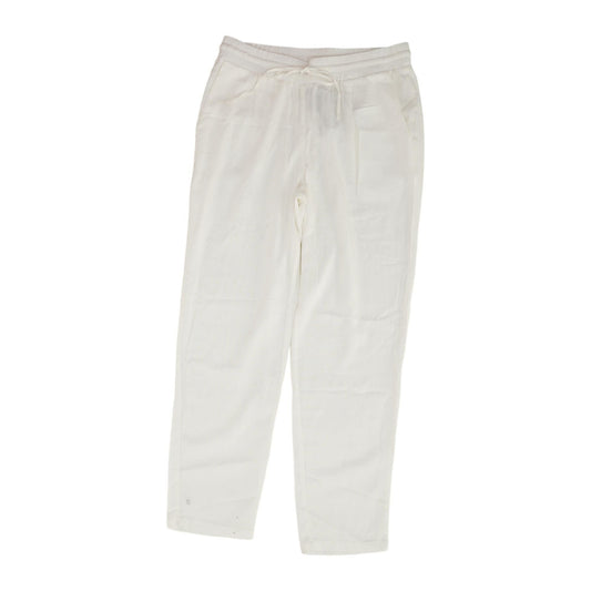 White Solid Chino Pants