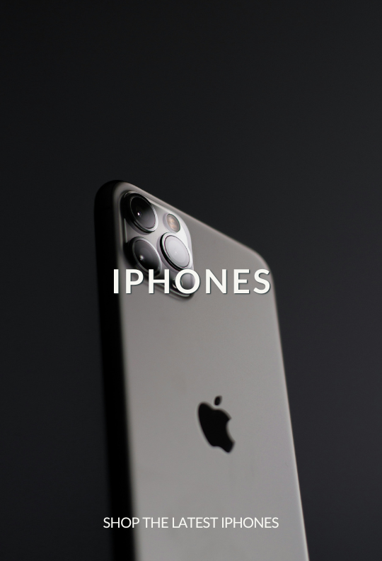 a grey iphone on a black backdrop