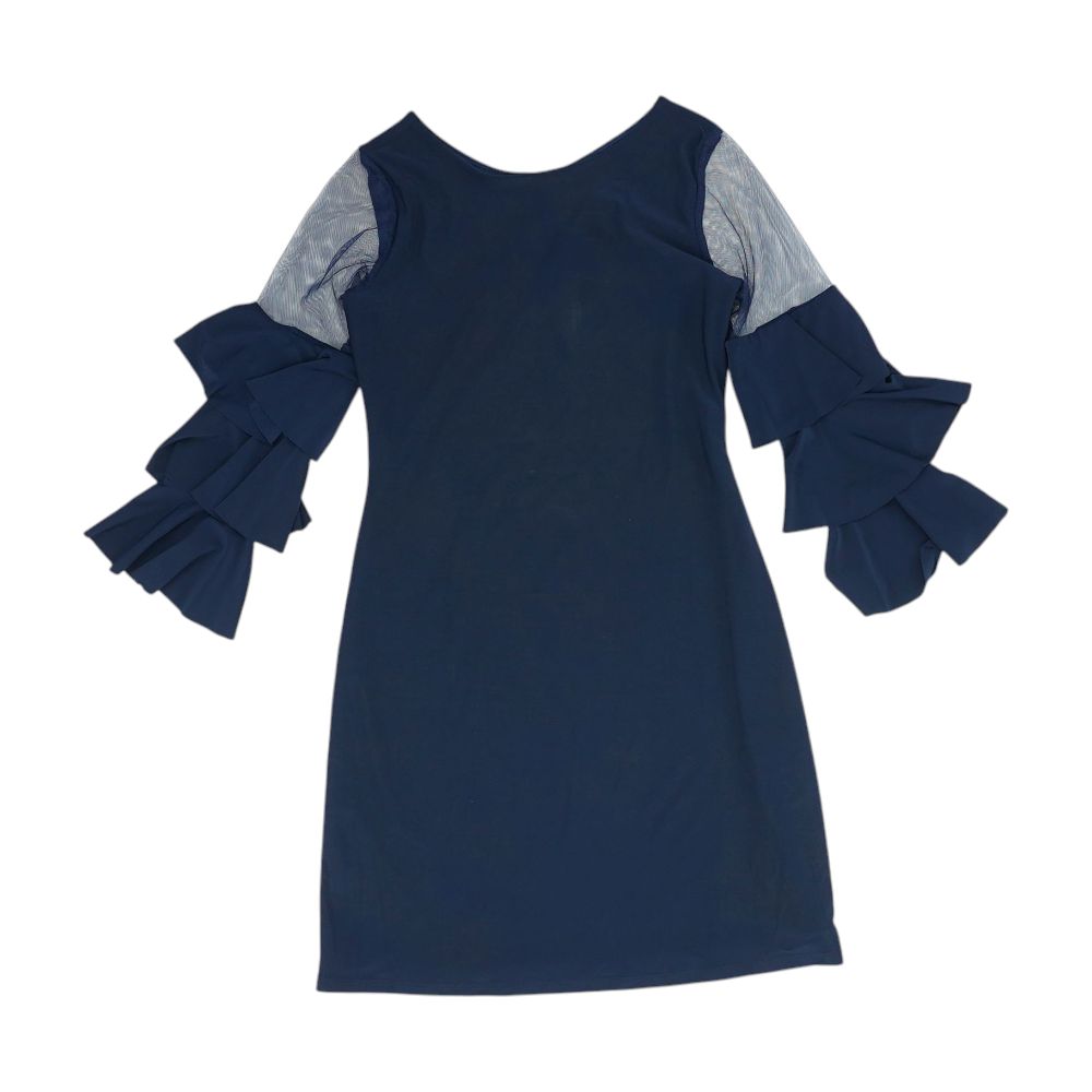 navy polyester dress Polyester dress navy