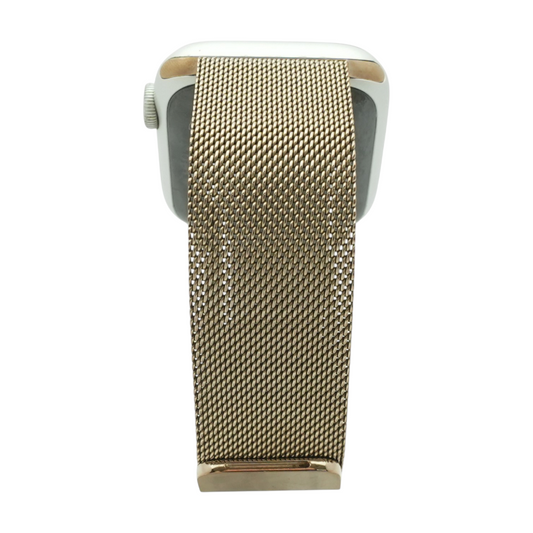 Hover 44mm Series 6 Silver Smartwatch Gold Band S/M