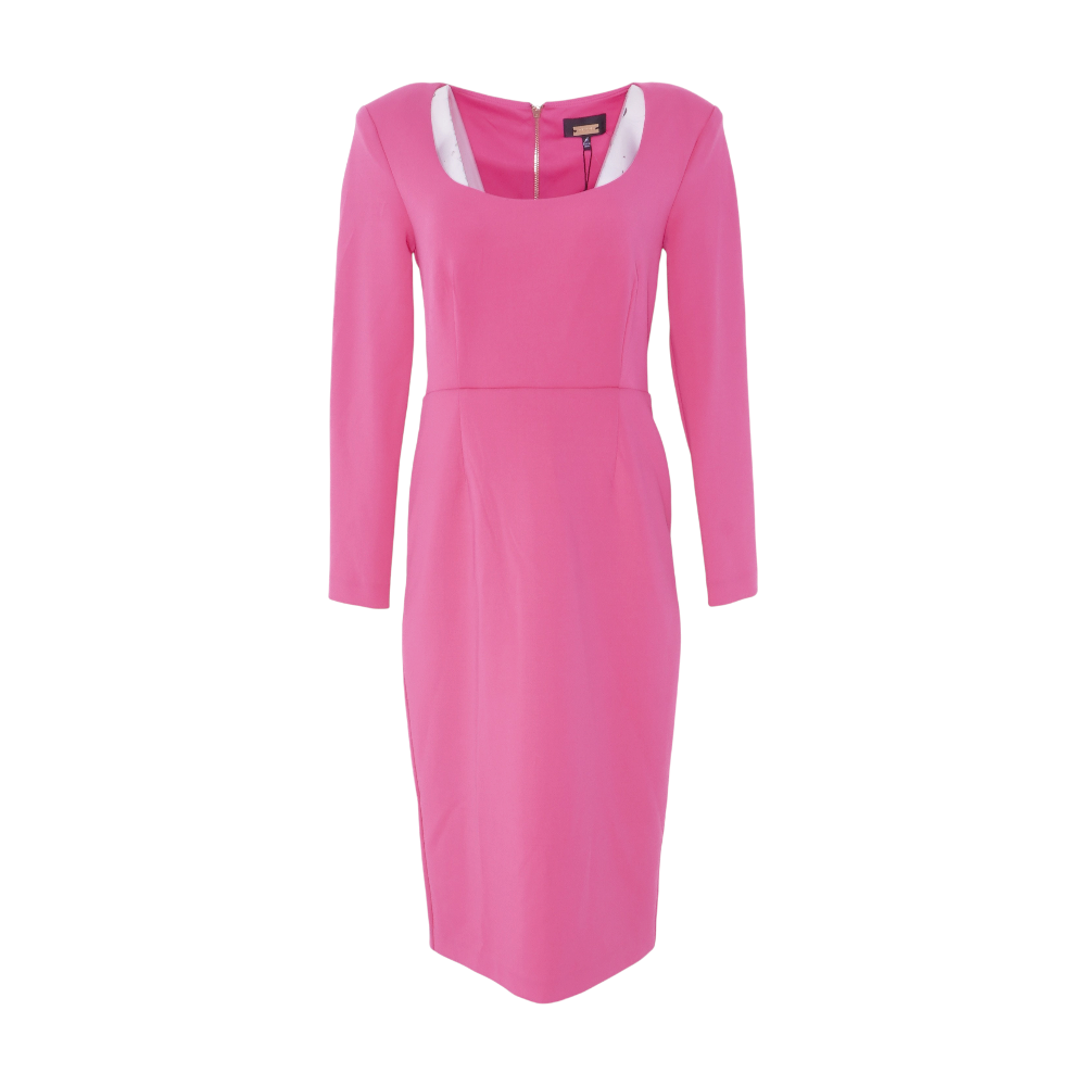 pink midi dress new look Another World Pink Sequin Midi Dress - US 6