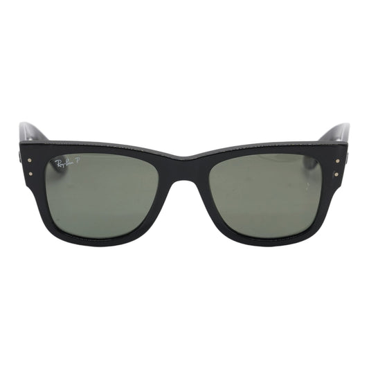 Hover Black Mega Wayfarer Oversized Sunglasses