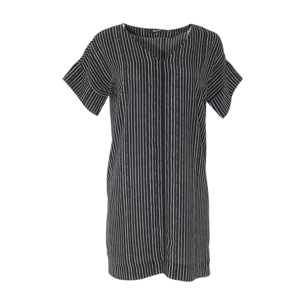 Black Striped Mini Dress