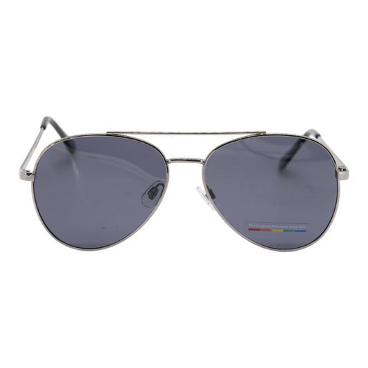 Hover Silver POL 02 Aviator Sunglasses