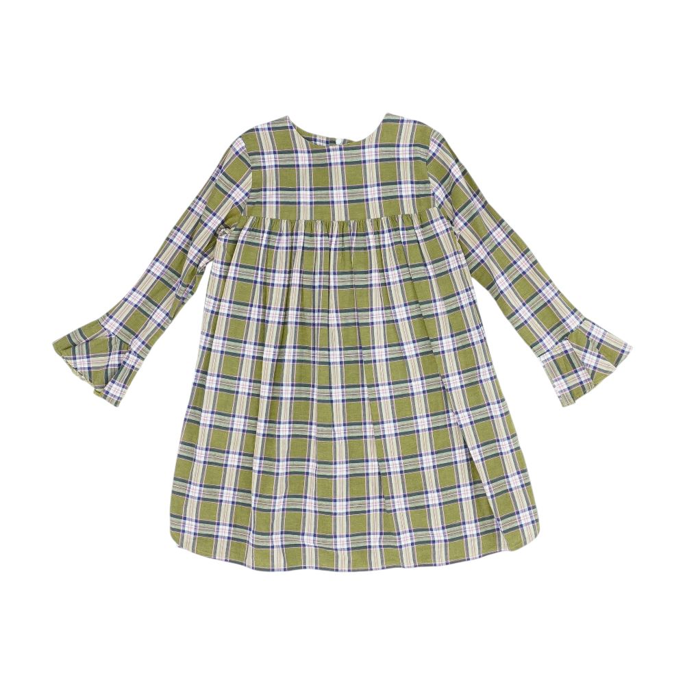 olive green plaid dress All You Can Be Olive Green Plaid Dress, Large - The Mint Julep Boutique