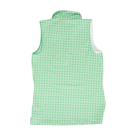 Hover Green Check Blouse