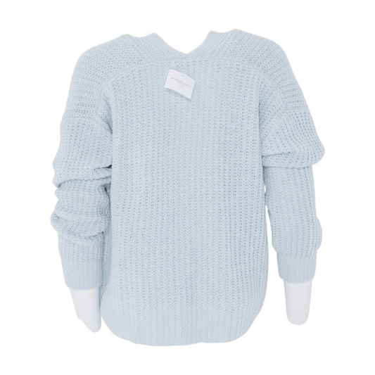Hover Blue Cardigan Sweater